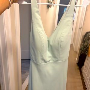 Sea foam green/blue gown